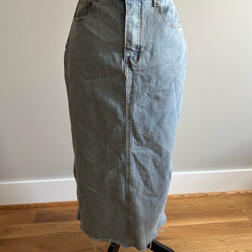 Denim Midi Skirt
